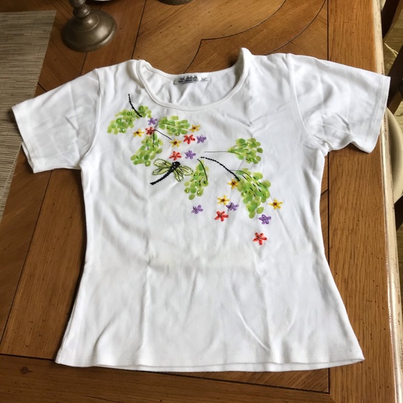 Hand painted Batik T-shirt Top - Picture 2 of 3
